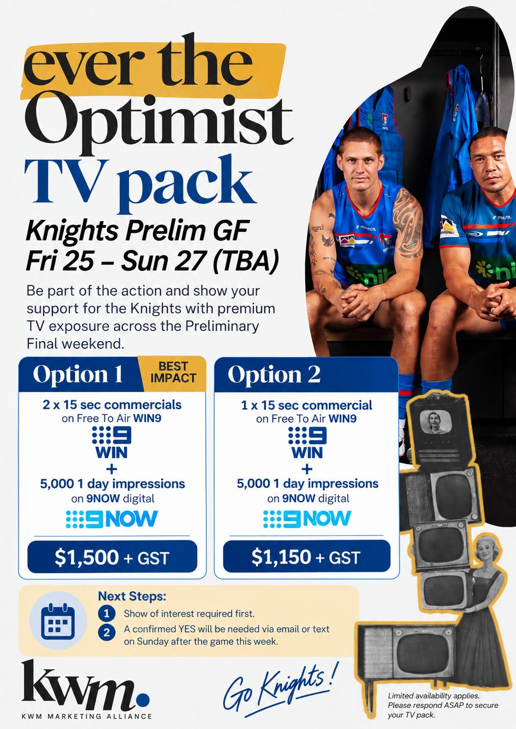 Special Knights v Penrith Newcastle signal 
